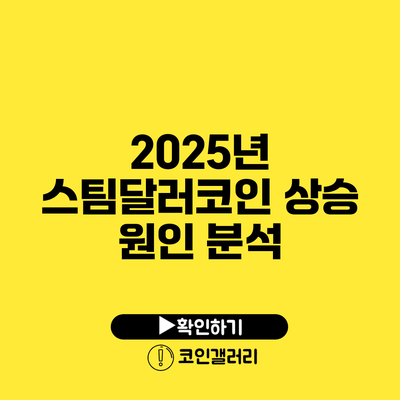 2025년 스팀달러코인 상승 원인 분석