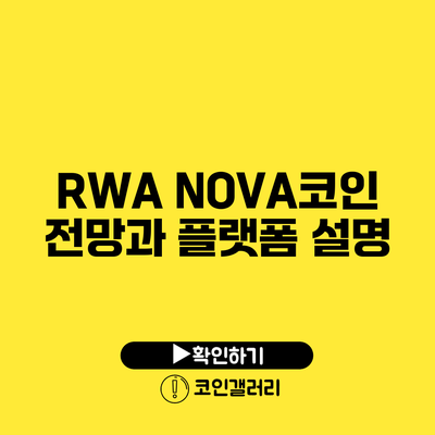 RWA NOVA코인: 전망과 플랫폼 설명