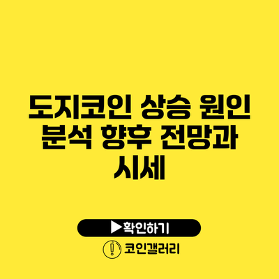 도지코인 상승 원인 분석: 향후 전망과 시세