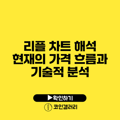 리플 차트 해석: 현재의 가격 흐름과 기술적 분석