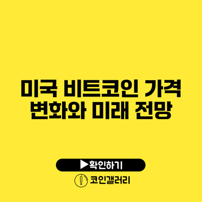 미국 비트코인 가격 변화와 미래 전망