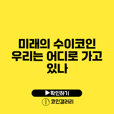 미래의 수이코인: 우리는 어디로 가고 있나?