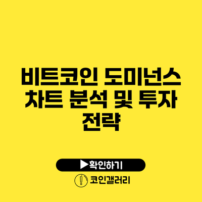 비트코인 도미넌스 차트 분석 및 투자 전략