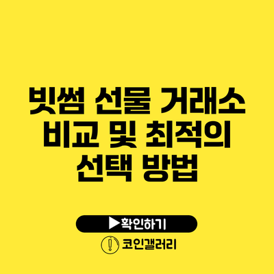 빗썸 선물 거래소 비교 및 최적의 선택 방법
