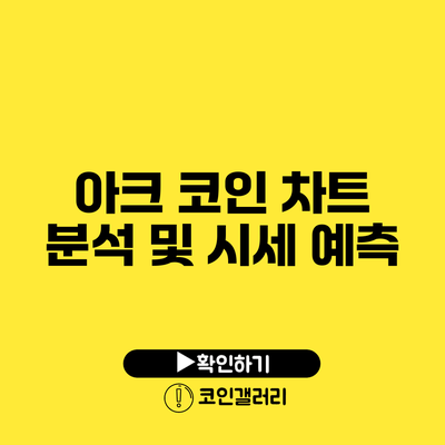 아크 코인 차트 분석 및 시세 예측