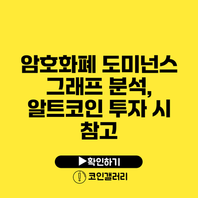 암호화폐 도미넌스 그래프 분석, 알트코인 투자 시 참고