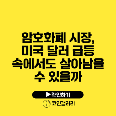 암호화폐 시장, 미국 달러 급등 속에서도 살아남을 수 있을까?