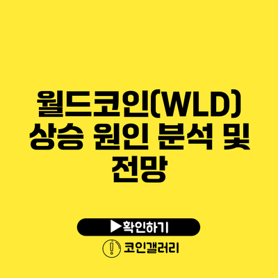 월드코인(WLD) 상승 원인 분석 및 전망