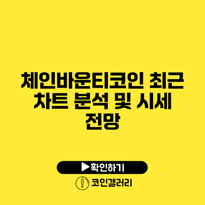 체인바운티코인 최근 차트 분석 및 시세 전망