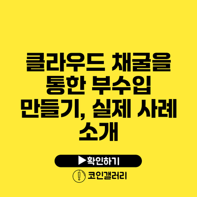 클라우드 채굴을 통한 부수입 만들기, 실제 사례 소개