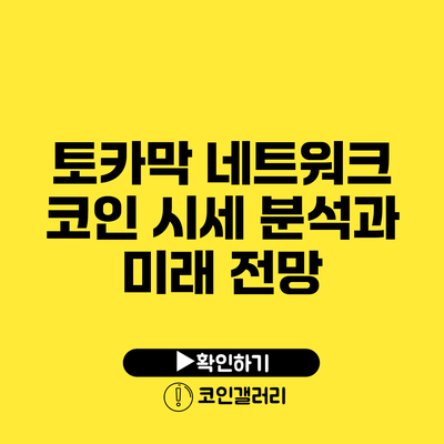 토카막 네트워크 코인 시세 분석과 미래 전망