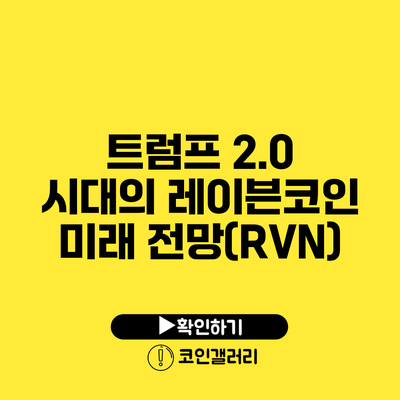 트럼프 2.0 시대의 레이븐코인 미래 전망(RVN)