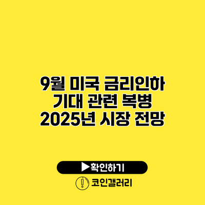 9월 미국 금리인하 기대 관련 복병 2025년 시장 전망