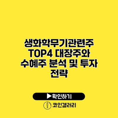 생화학무기관련주 TOP4 대장주와 수혜주 분석 및 투자 전략